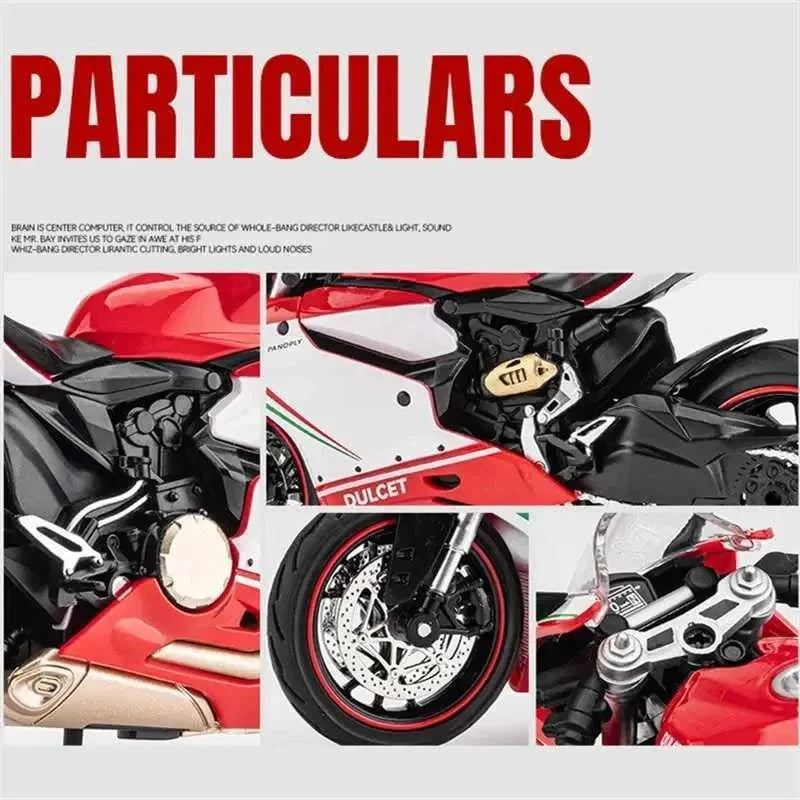 Premium Racing Sports Bike Model with Lights & Sound Effects