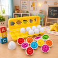 Montessori Matching Eggs Learning Set – Number & Color Sorting Puzzle