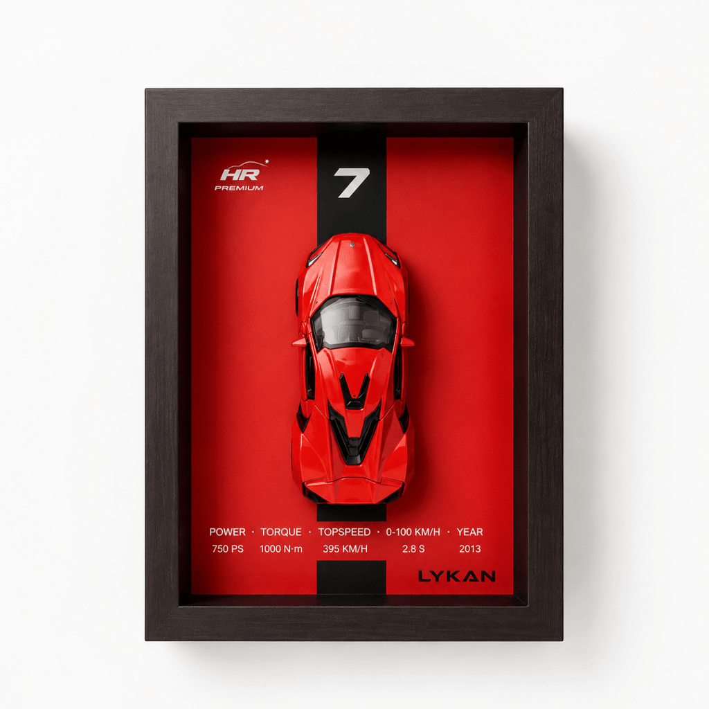 3D Display Frame 1:32 Lykan Diecast Model