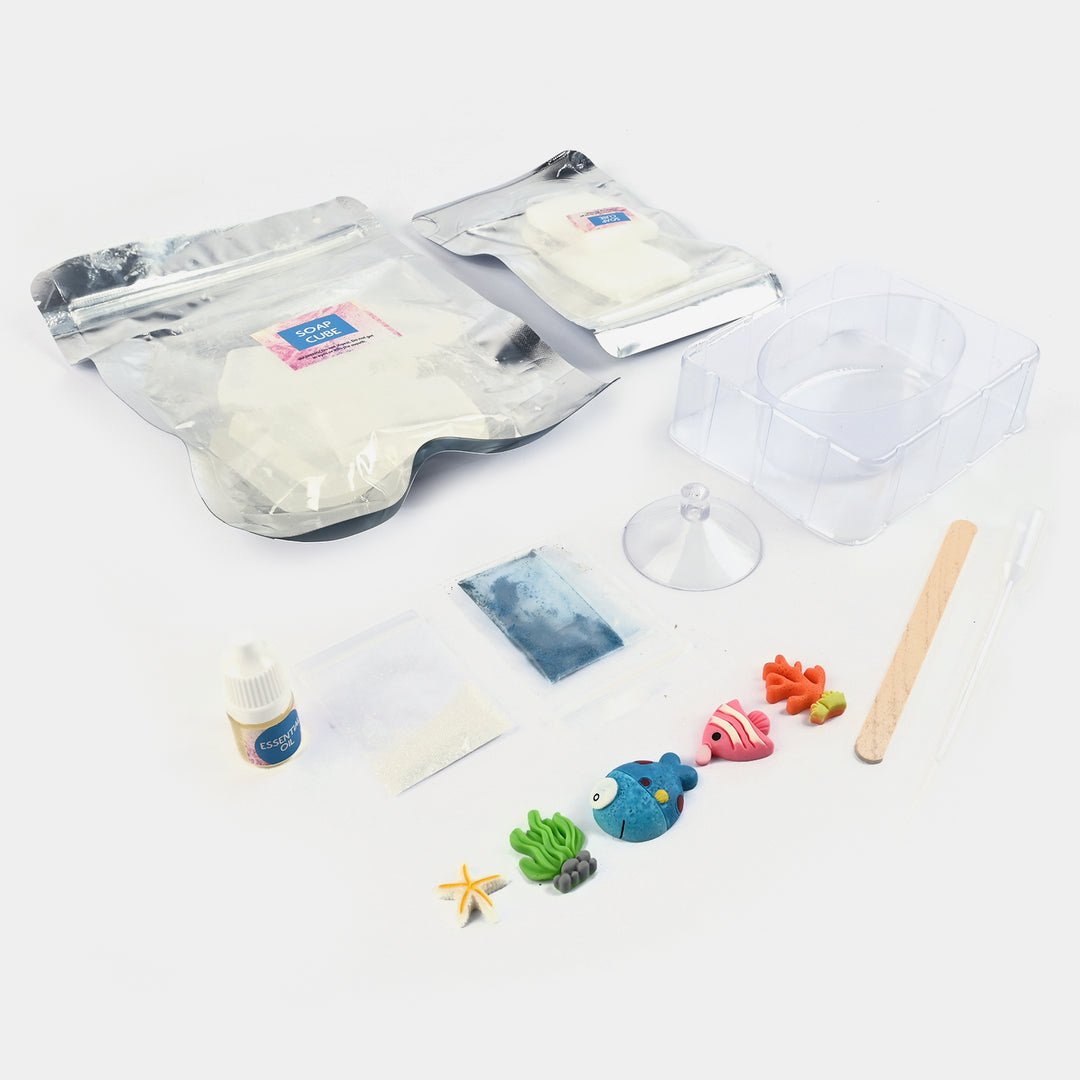 Sparkling Melt & Pour Crystal Soap Kit – Ocean Edition DIY Soap Making Set for Kids