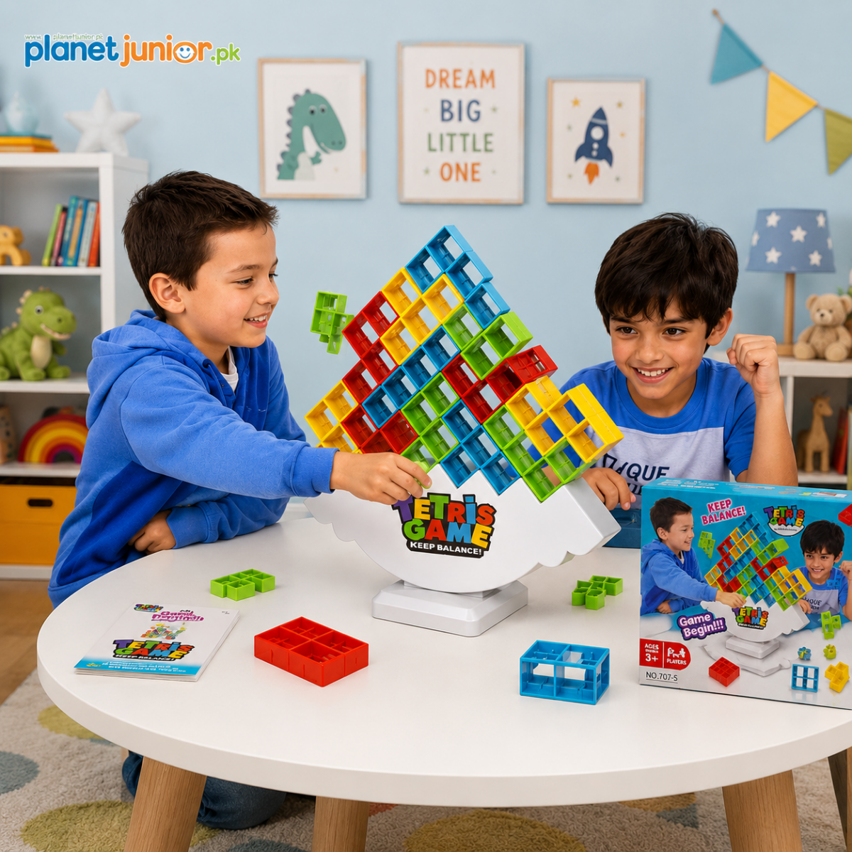 Balance Tower Tetris Puzzle Game for Kids – Fun Family Stacking Challenge