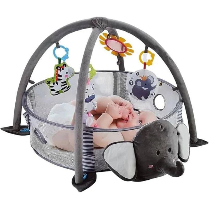 Elephant Baby Activity Play Gym & Ball Pit with Hanging Toys