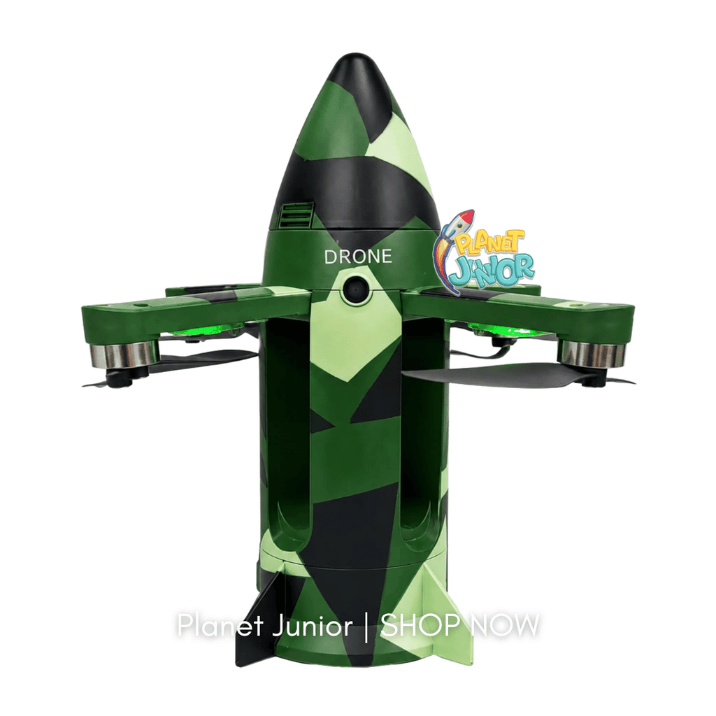 RC Rocket Spray Aircraft with Gravity Control, Lights & Water Mist | Silver