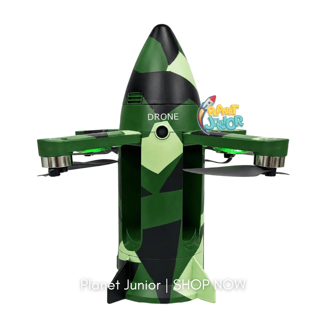RC Rocket Spray Aircraft with Gravity Control, Lights & Water Mist | Silver