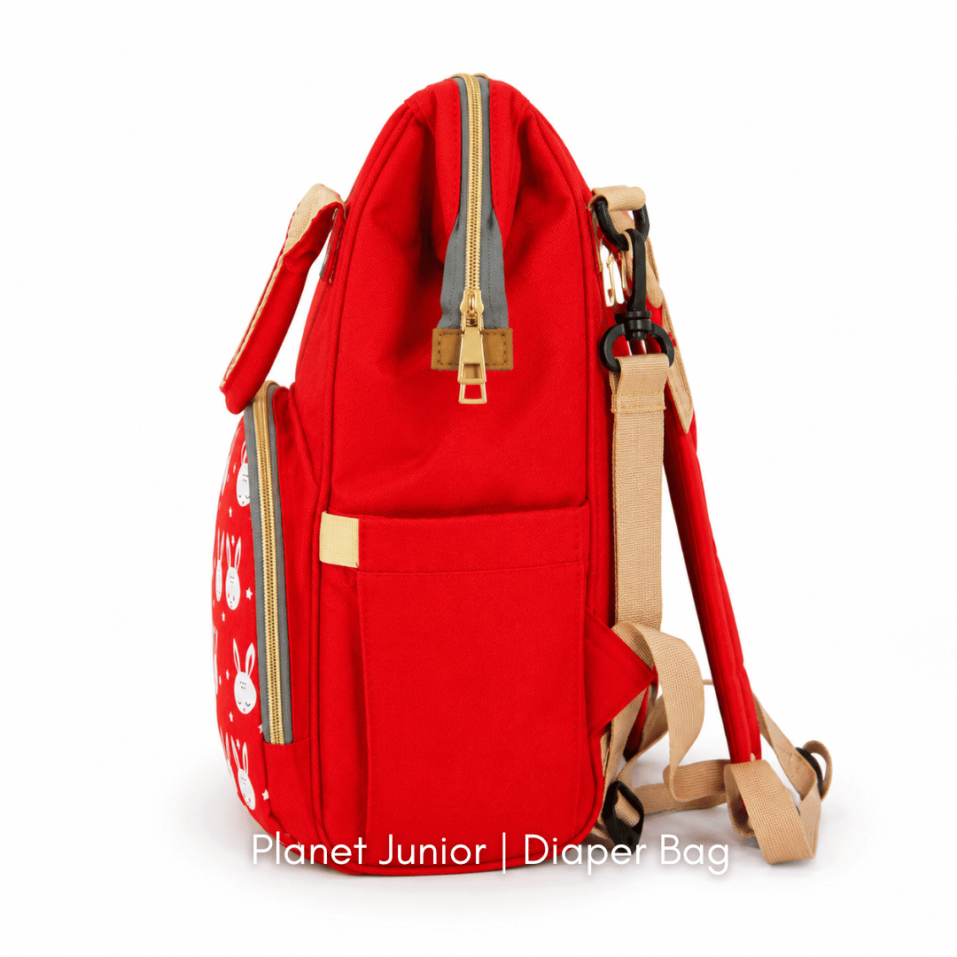 Multi-Functional Mommy Backpack – Large Capacity Diaper Bag with Cute Bunny Design