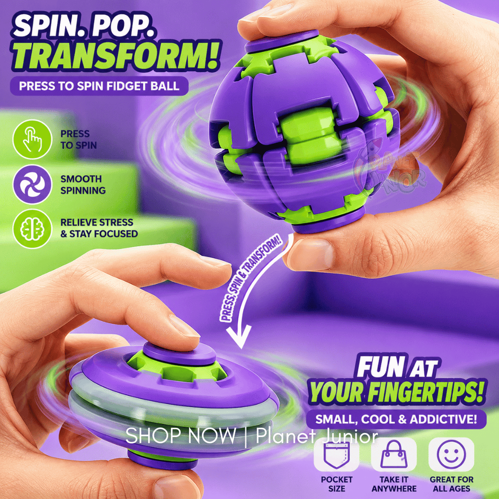 Colorful Press & Spin Fidget Ball