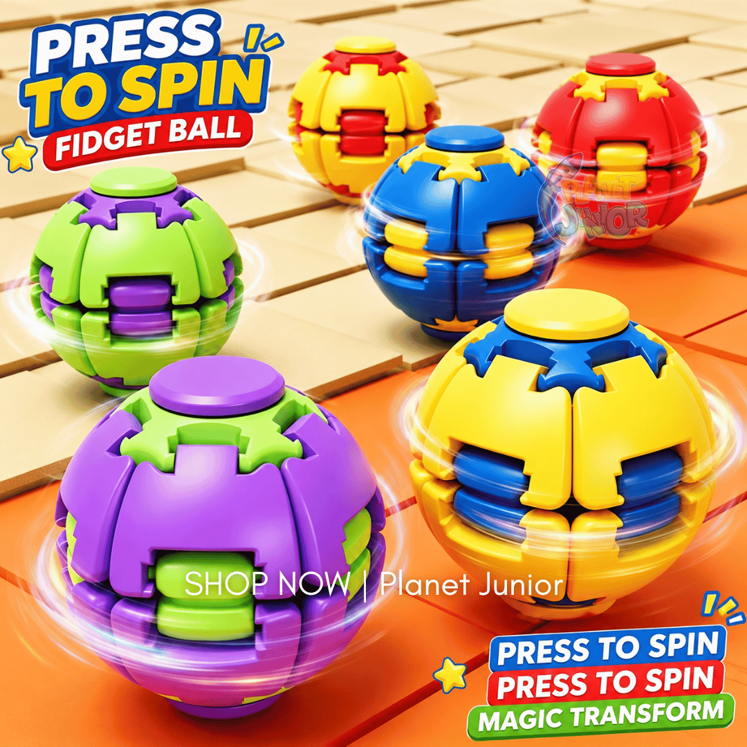 Colorful Press & Spin Fidget Ball