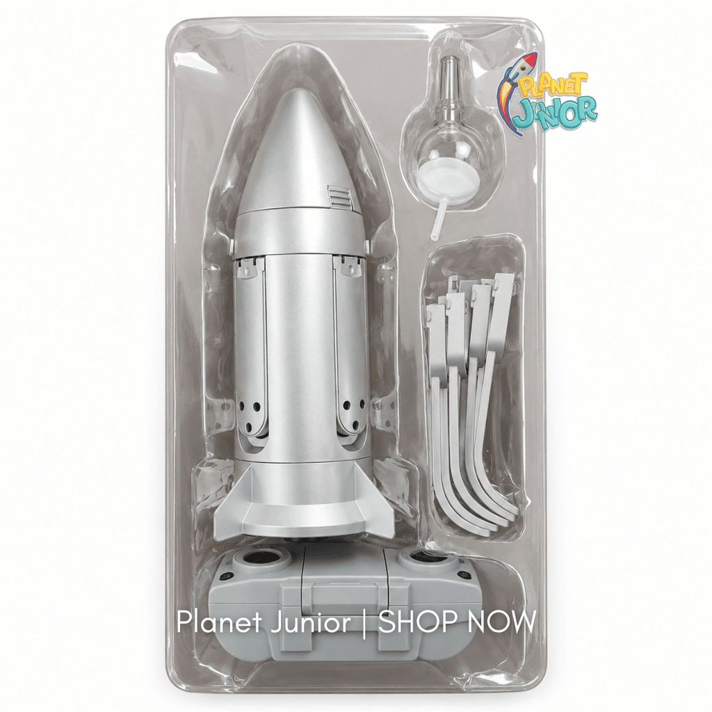 RC Rocket Spray Aircraft with Gravity Control, Lights & Water Mist | Silver