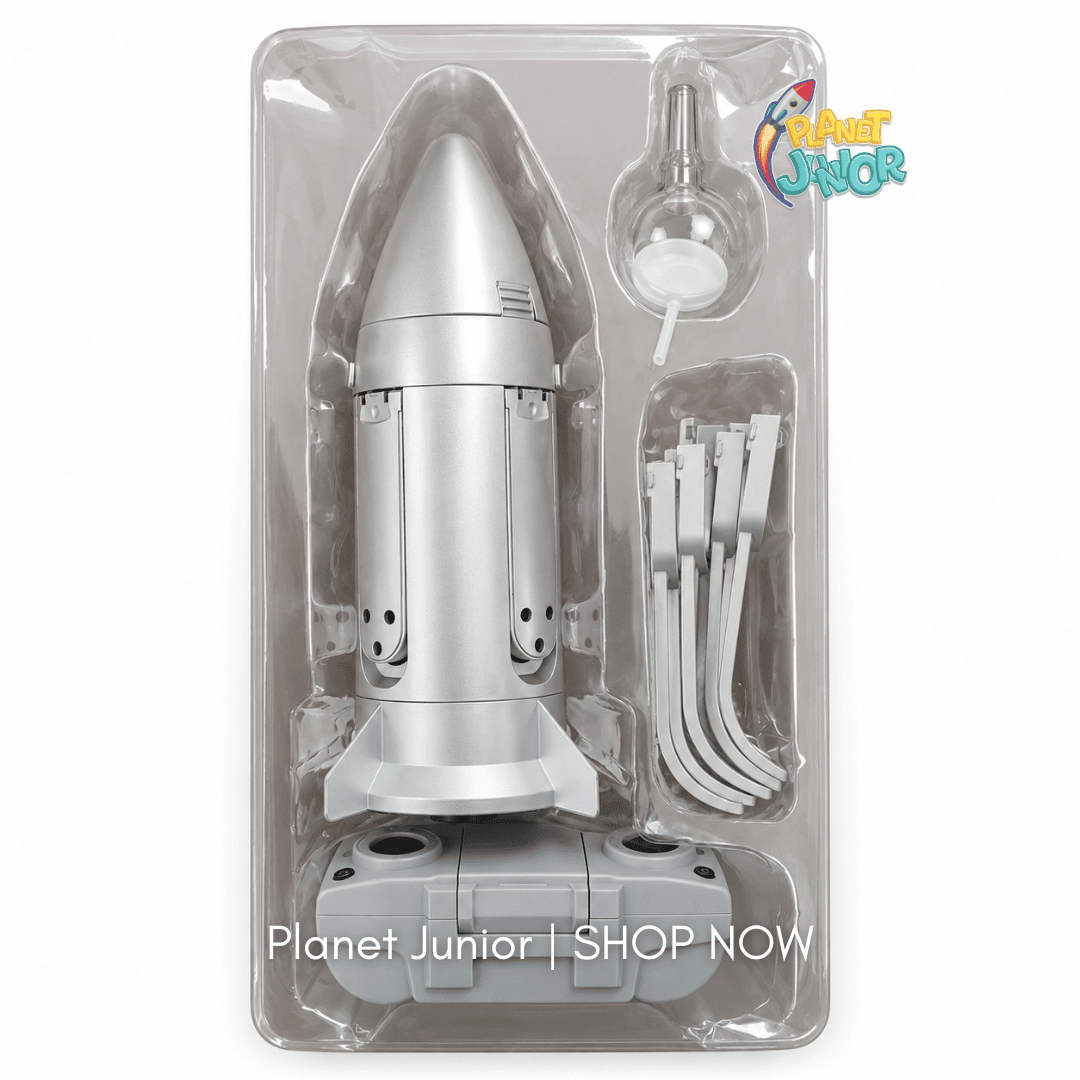 RC Rocket Spray Aircraft with Gravity Control, Lights & Water Mist | Silver