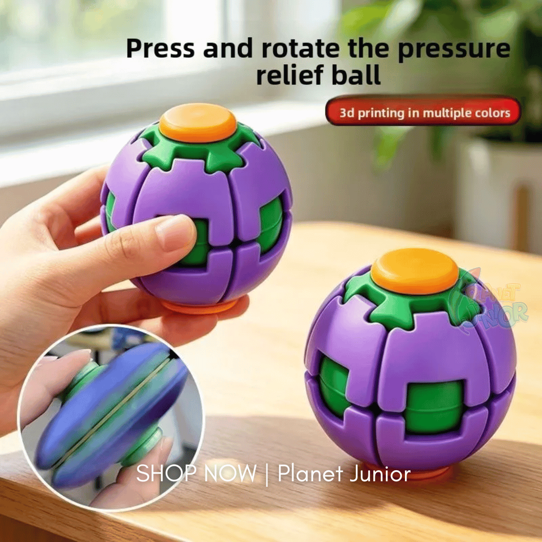 Colorful Press & Spin Fidget Ball
