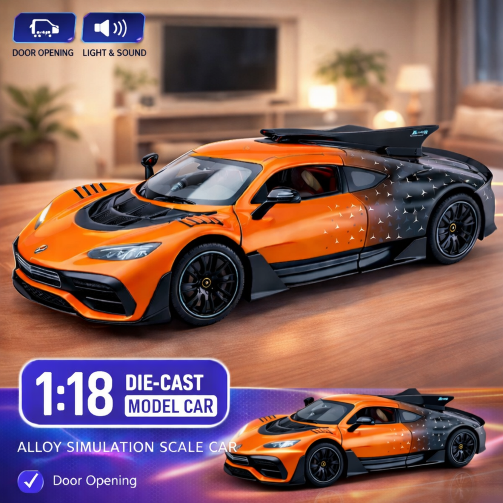 1:18 Premium Alloy Street Racing Car – Light & Sound
