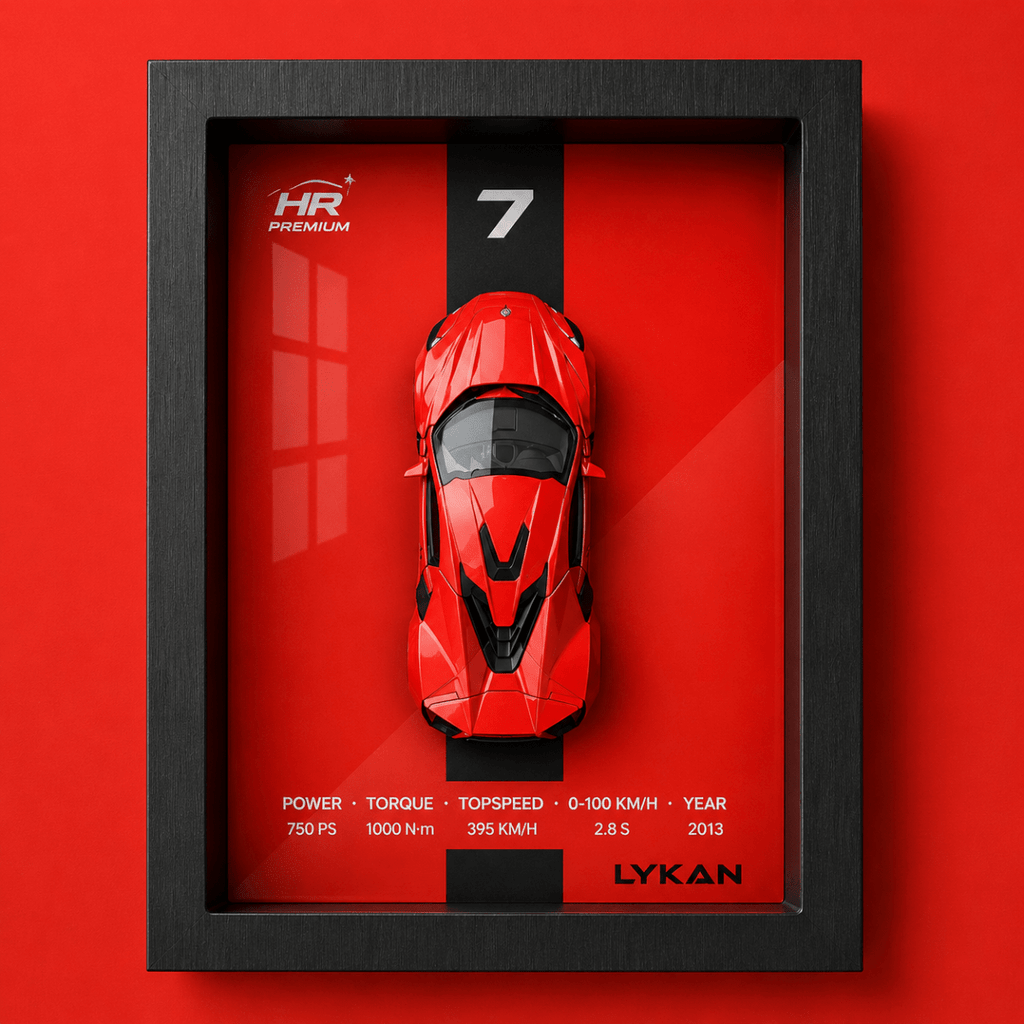 3D Display Frame 1:32 Lykan Diecast Model