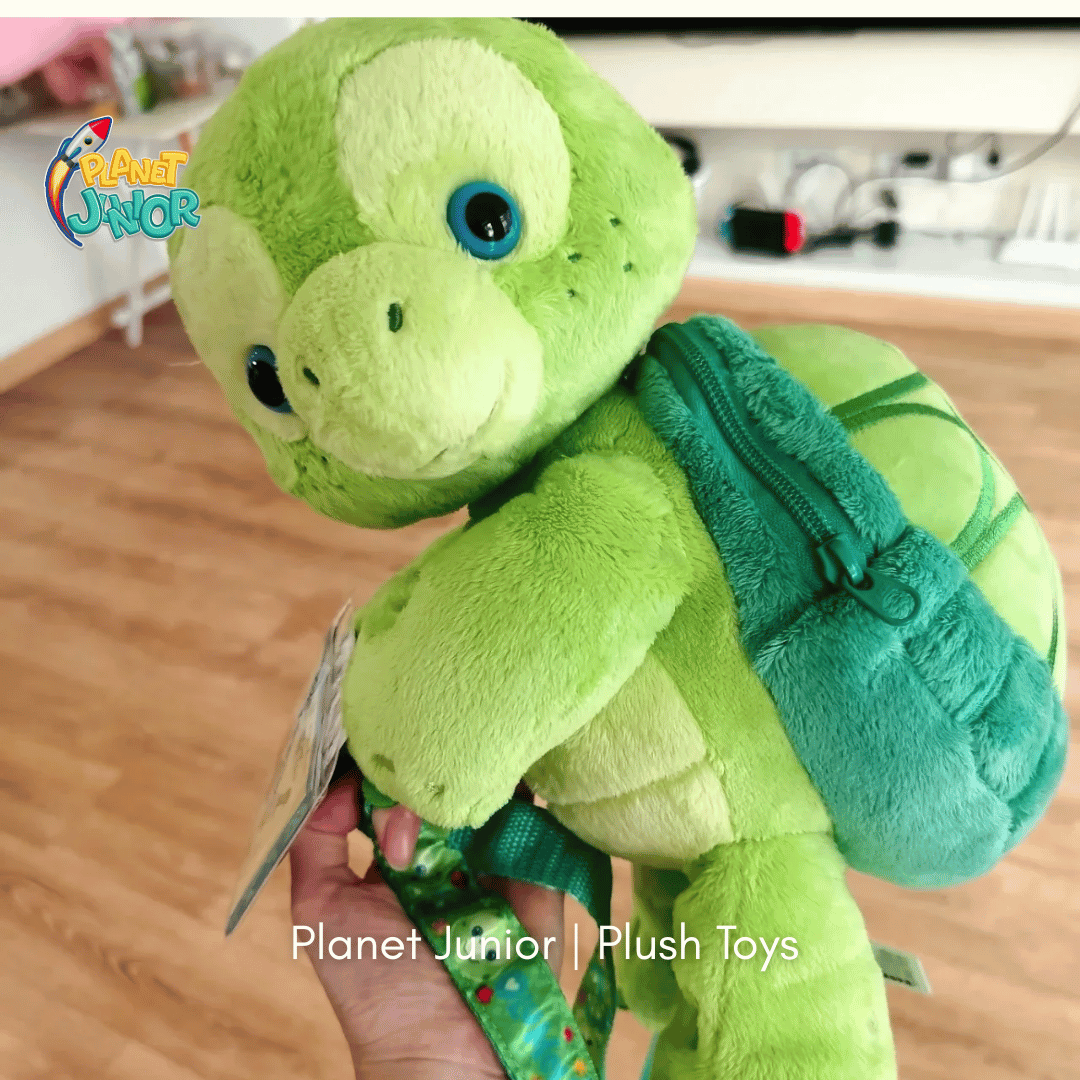 Cute Turtle Plush Backpack – Soft Stuffed Animal Shoulder Bag for Kids | 30cm