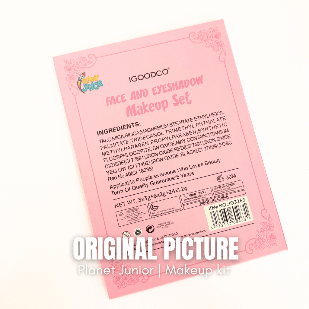 Princess Makeup Book Kit – Kids Foldable Eyeshadow Palette with Mirror 💖👑