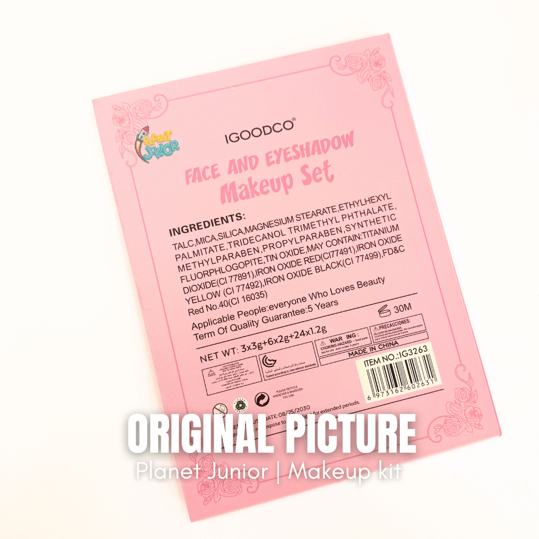 Princess Makeup Book Kit – Kids Foldable Eyeshadow Palette with Mirror 💖👑