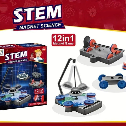 12-in-1 Magnetic Science Learning Kit | Hands-On Physics Experiment Set for Kids