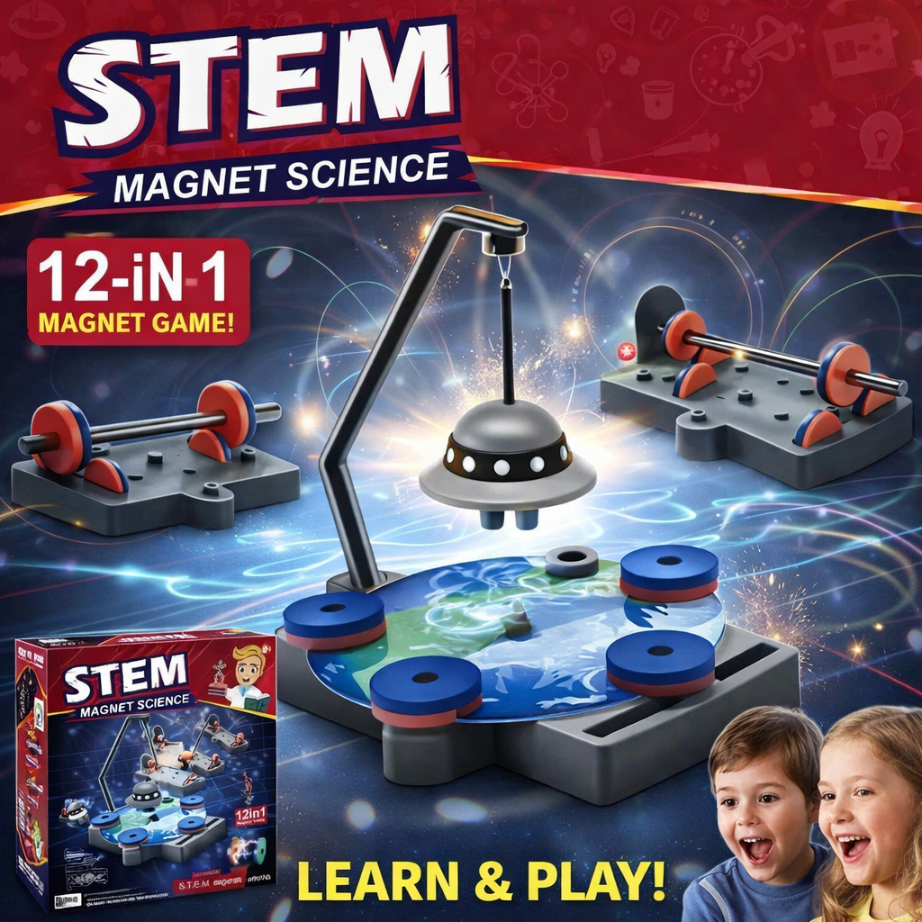 12-in-1 Magnetic Science Learning Kit | Hands-On Physics Experiment Set for Kids