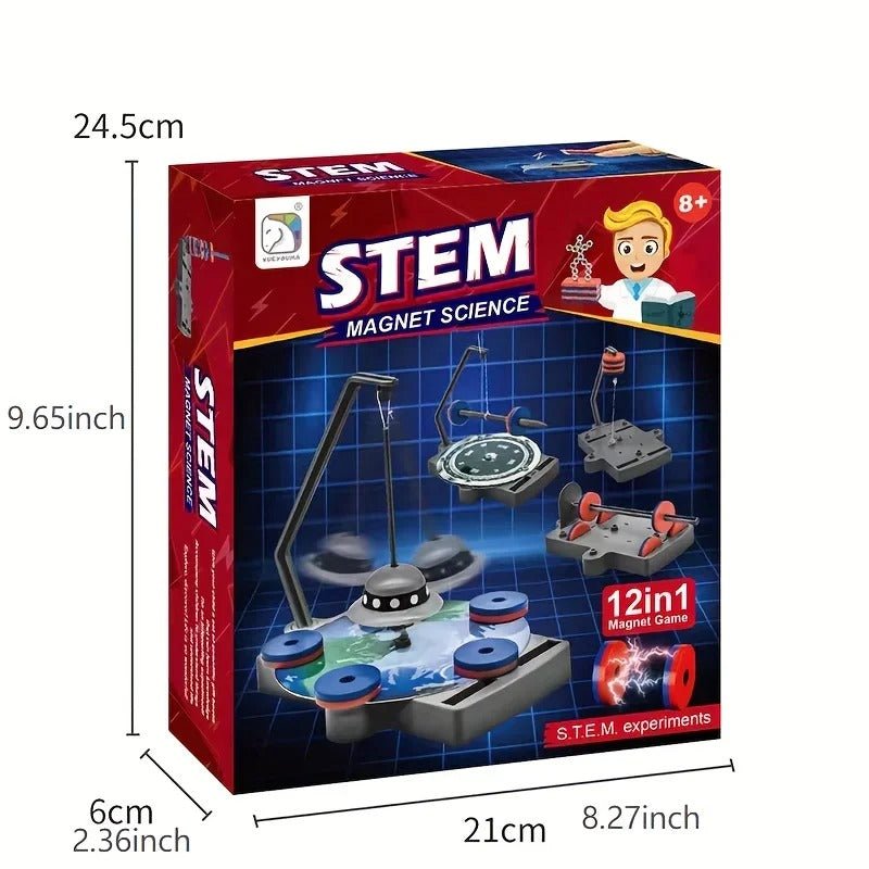 12-in-1 Magnetic Science Learning Kit | Hands-On Physics Experiment Set for Kids