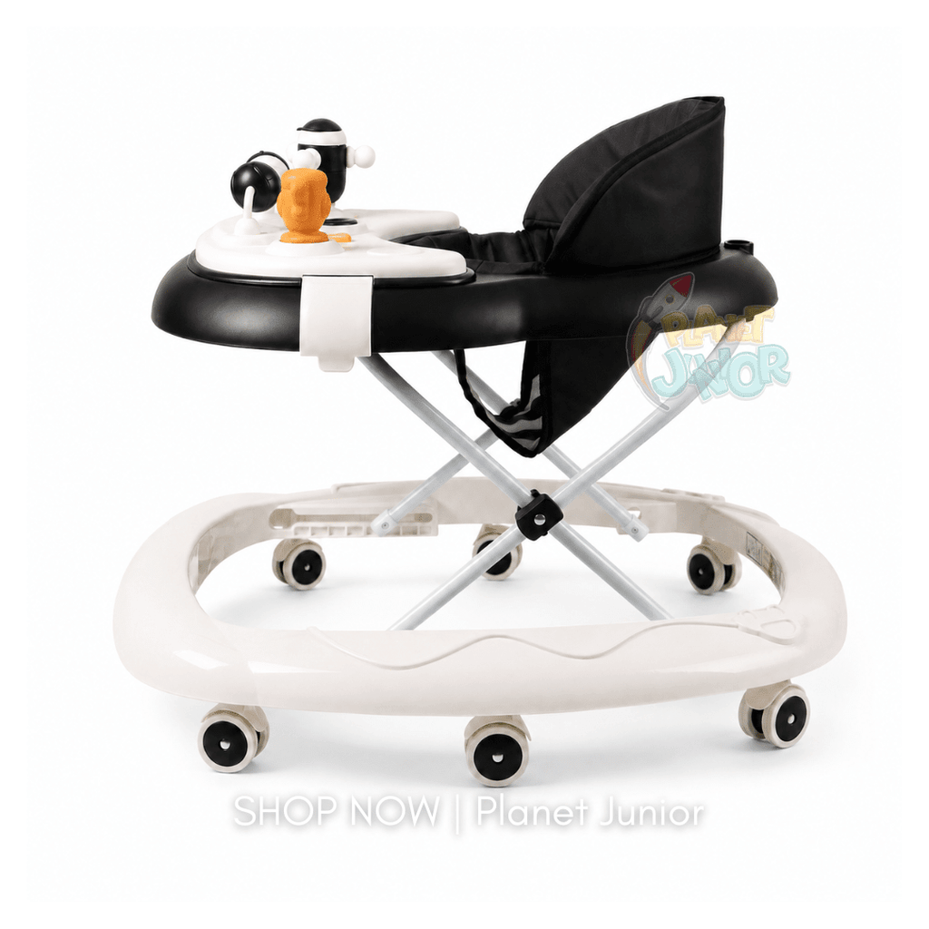 Sporty Baby Walker with Music, Lights & Squeaky Toys