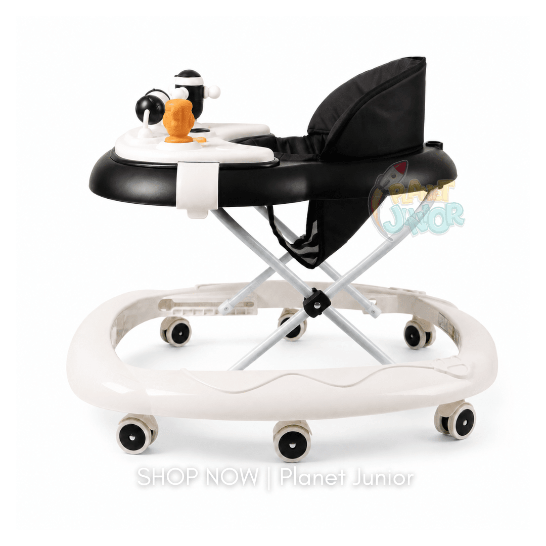 Sporty Baby Walker with Music, Lights & Squeaky Toys