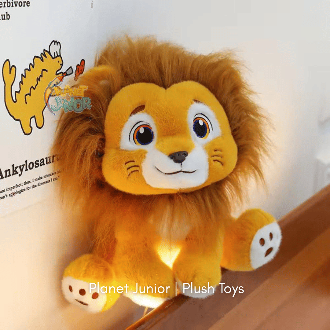Cute Lion Plush Toy – Soft Stuffed Animal Teddy for Kids