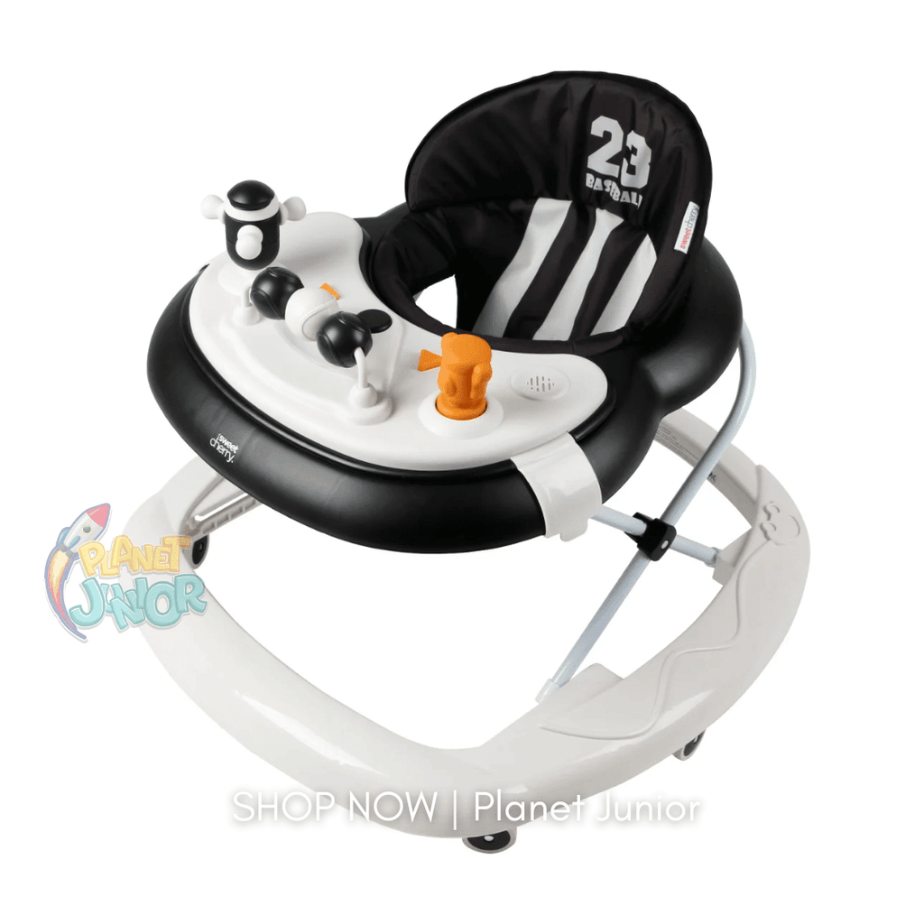 Sporty Baby Walker with Music, Lights & Squeaky Toys