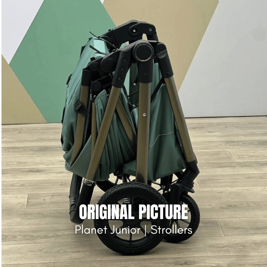 Kidilo Luxury 2-in-1 Reversible Baby Stroller with Mommy Bag