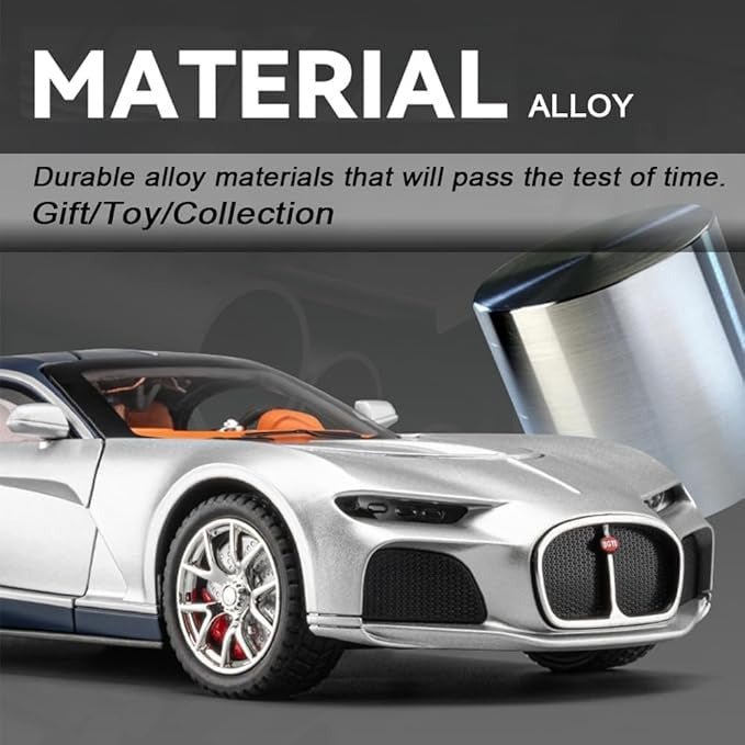 1:24 DieCast Bugatti Atlantic with Smoke Effect & Additional Briefcases