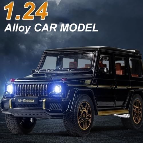 1:24 Mercedes G63 AMG Luxury SUV DieCast Car – Light, Sound & Pullback Power 🚙✨🔥