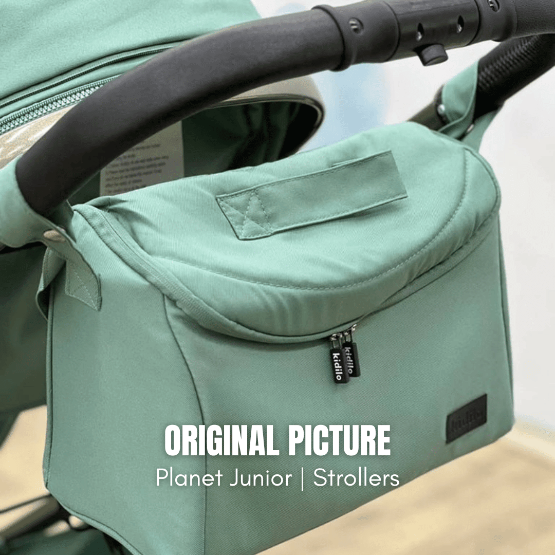 Kidilo Luxury 2-in-1 Reversible Baby Stroller with Mommy Bag