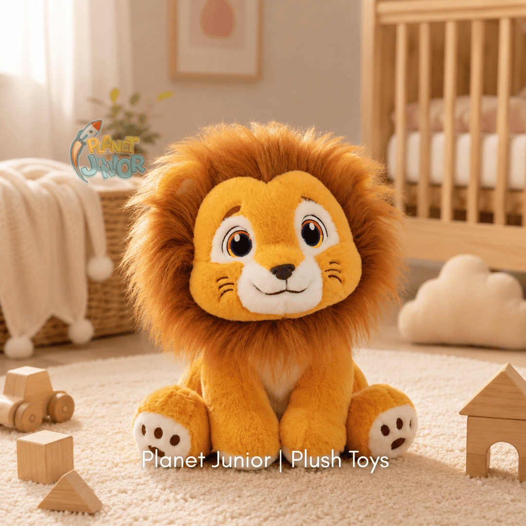 Cute Lion Plush Toy – Soft Stuffed Animal Teddy for Kids