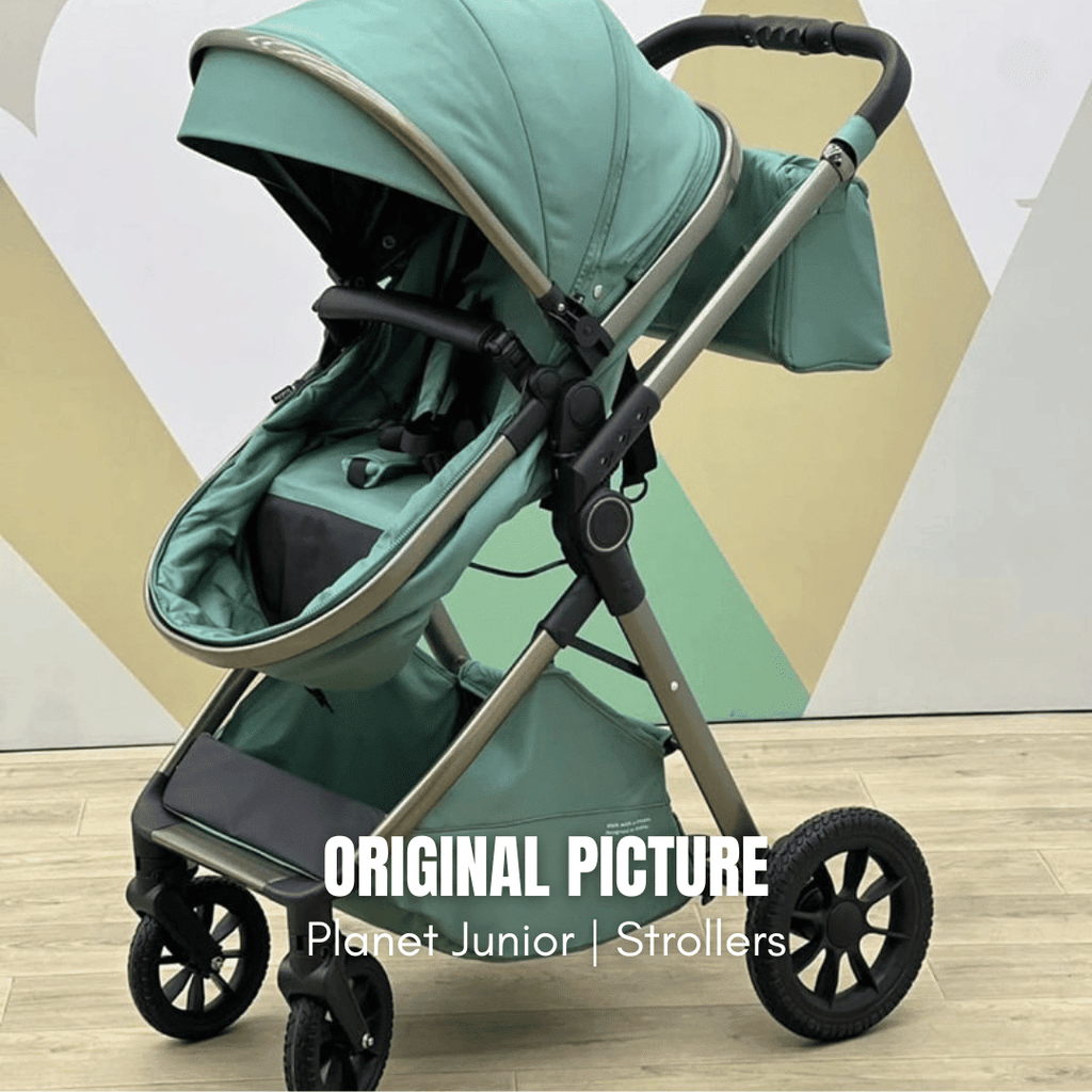 Kidilo Luxury 2-in-1 Reversible Baby Stroller with Mommy Bag