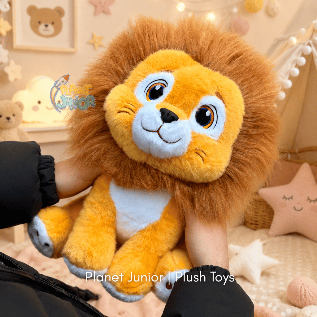 Cute Lion Plush Toy – Soft Stuffed Animal Teddy for Kids
