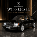 1:24 Mercedes W140 S-Class Die-Cast Alloy Model Car – Luxury Collector Edition