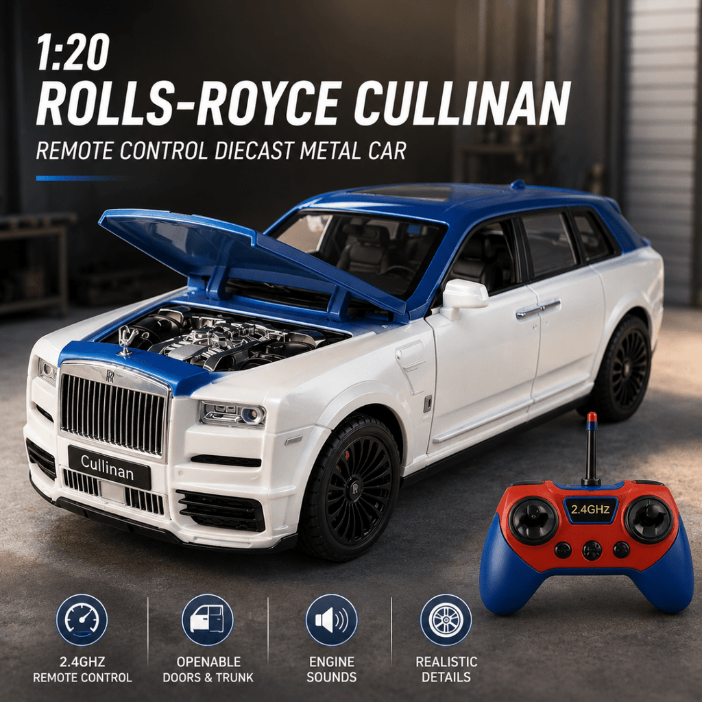1:20 Metal Rolls-Royce Cullinan Remote Control Diecast Metal Car