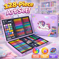 🎨 128 Pcs Kids Art Set – Creative Drawing Kit in Carry Case