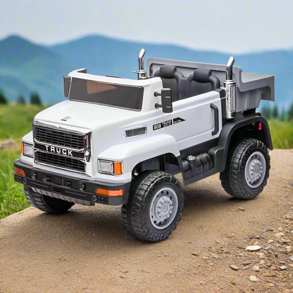 12V Kids Ride-On Dumper Truck with Parental Remote – 4 Motors & Heavy-Duty Power