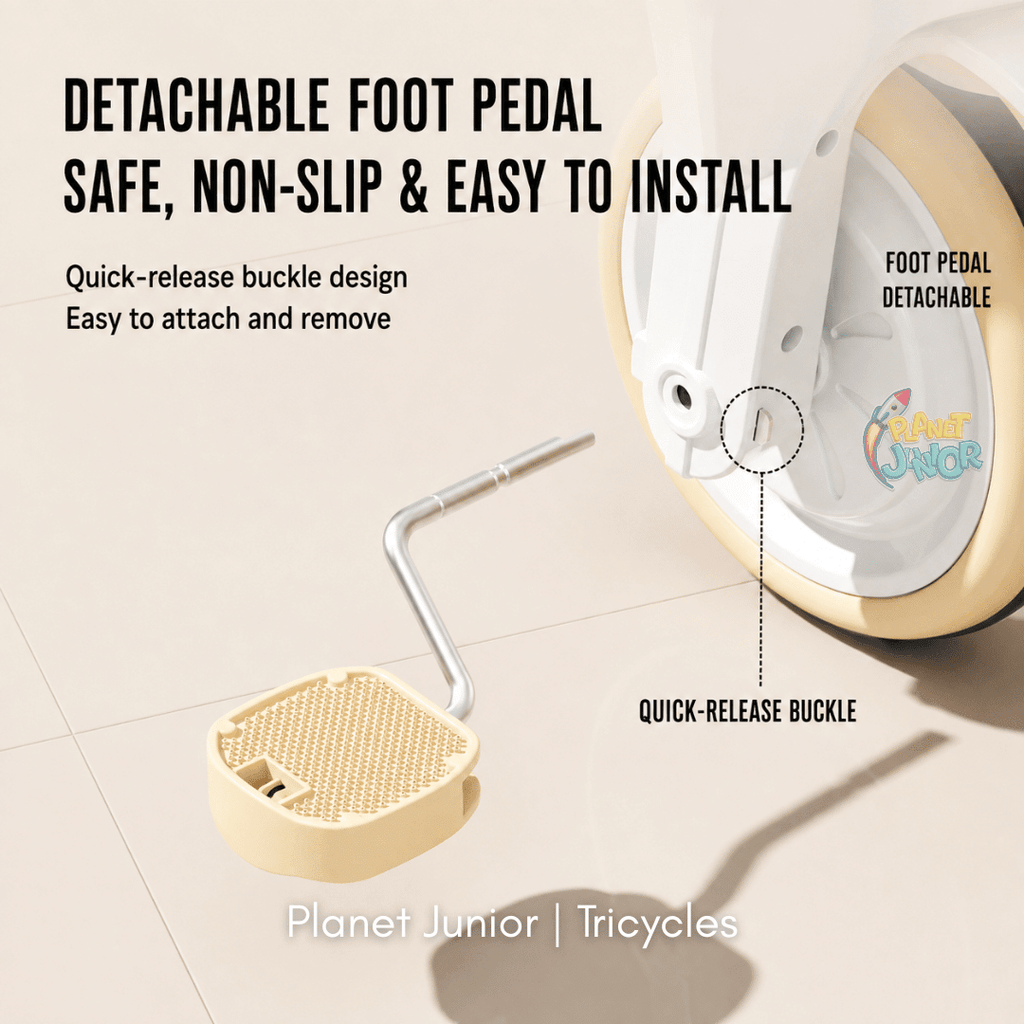 Multifunctional Baby Tricycle with Parent Handle & Canopy