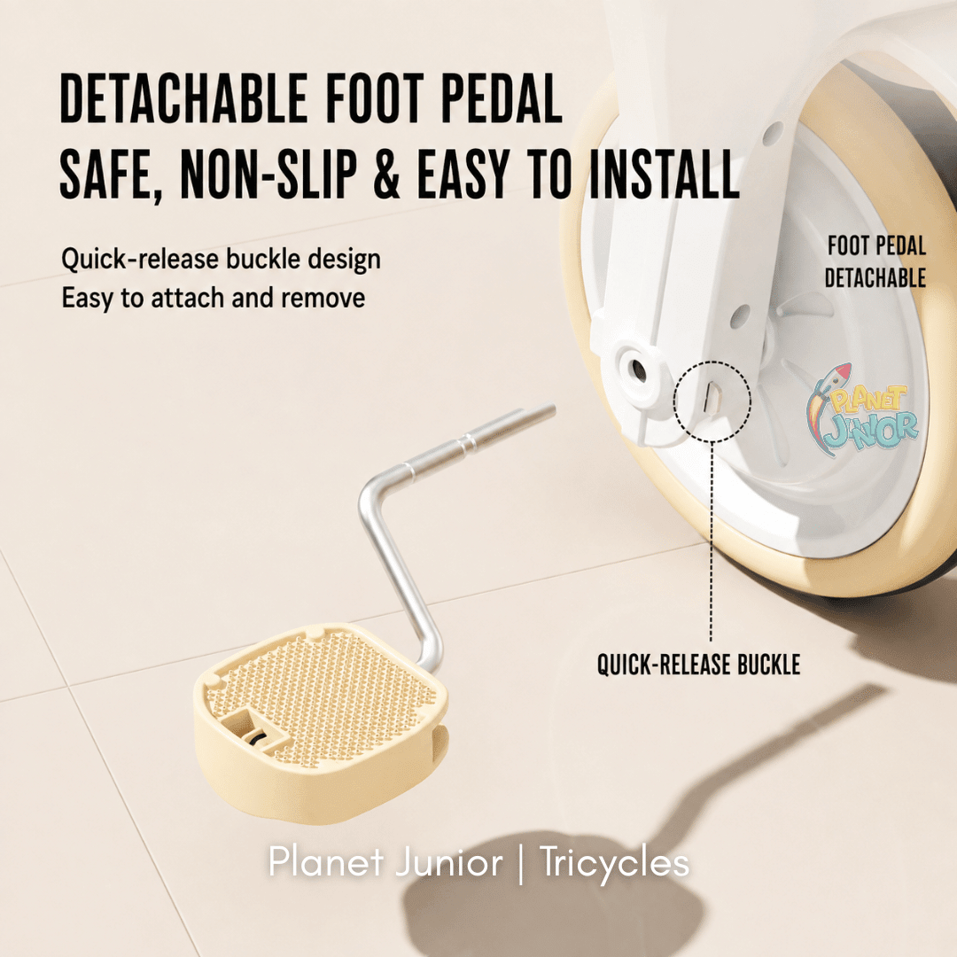 Multifunctional Baby Tricycle with Parent Handle & Canopy