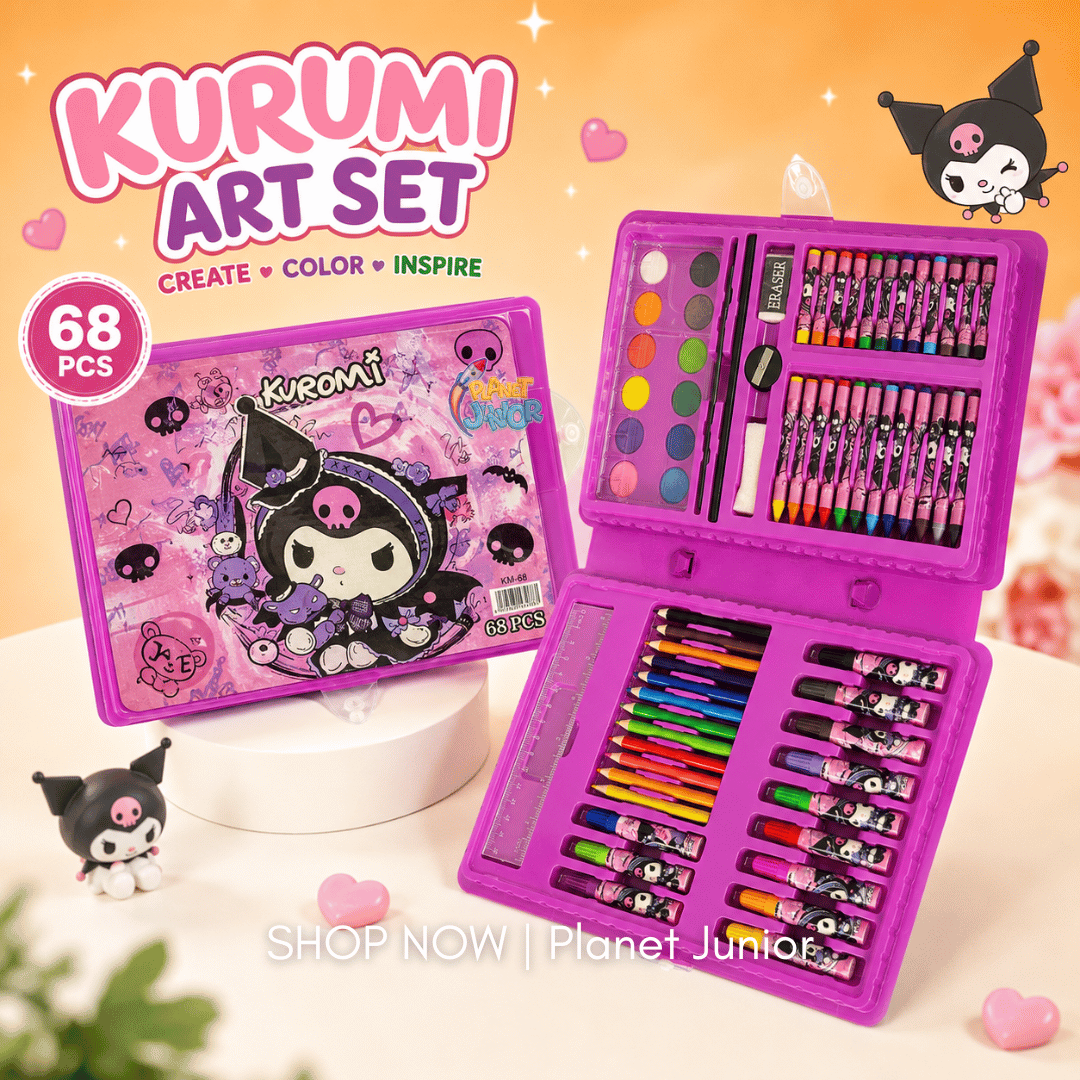 Kuromi Art & Coloring Set | 68-Piece