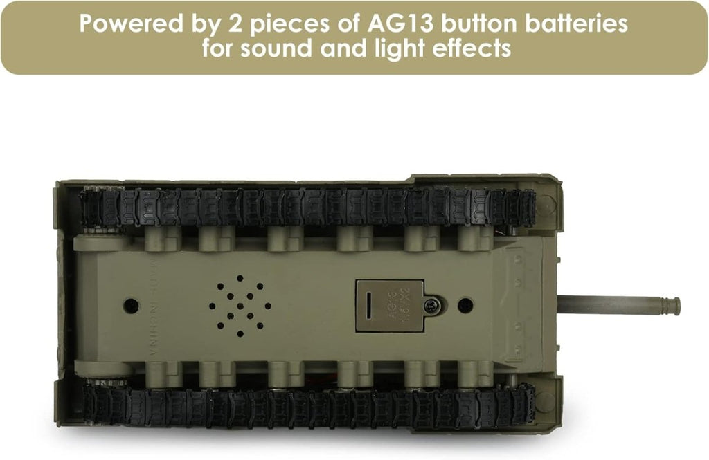 1:48 Alloy Battle Tank with Light & Sound Military Model