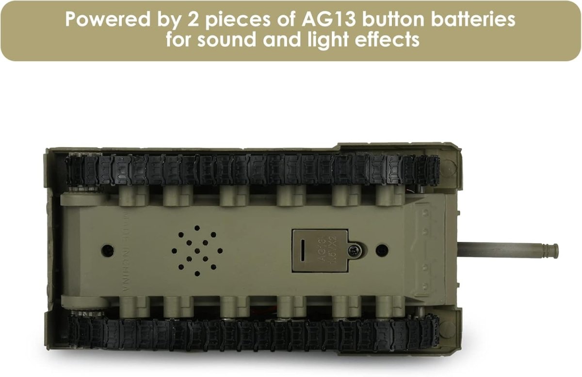 1:48 Alloy Battle Tank with Light & Sound Military Model