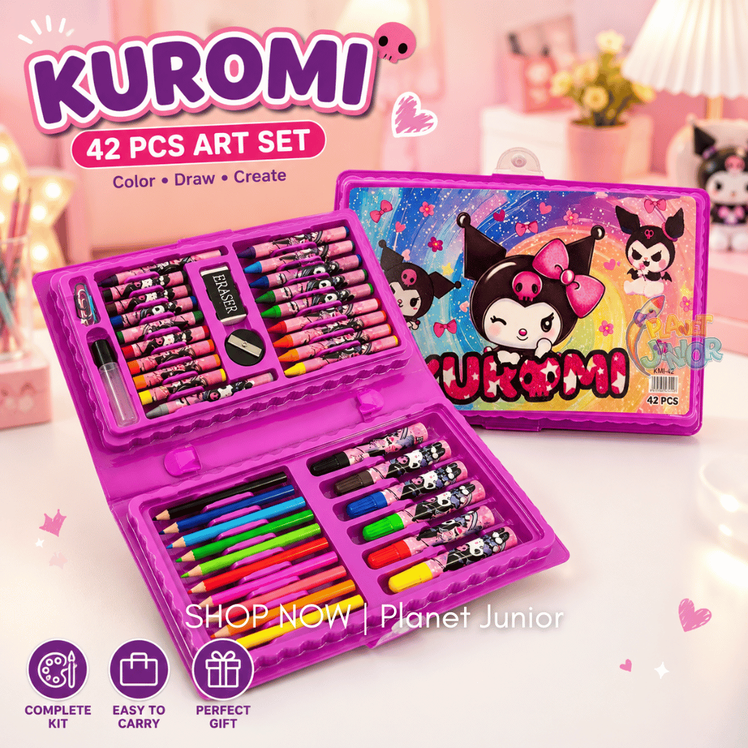 Kuromi Art & Coloring Set | 42-Piece