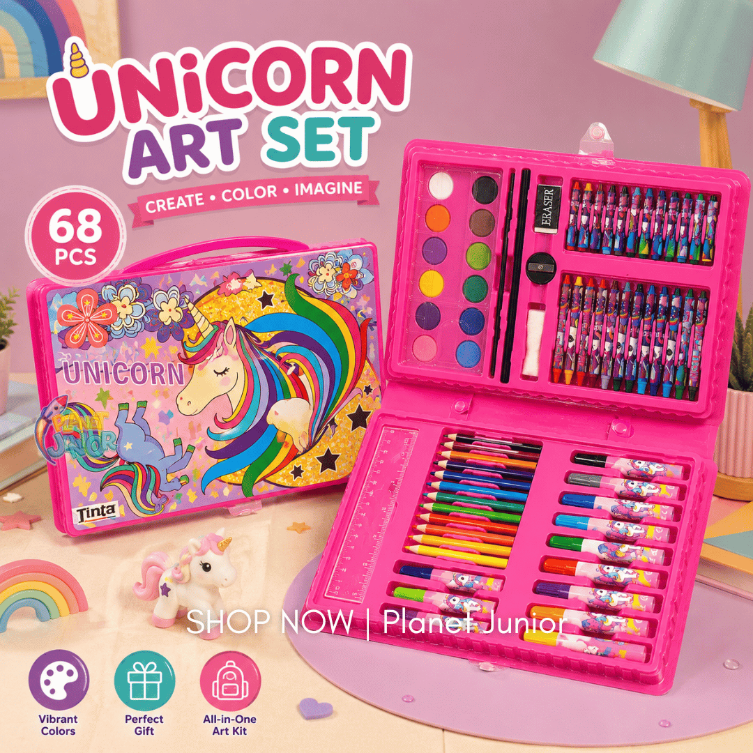 Unicorn Coloring Gift Set – 68pcs Creative Art Activity Pack