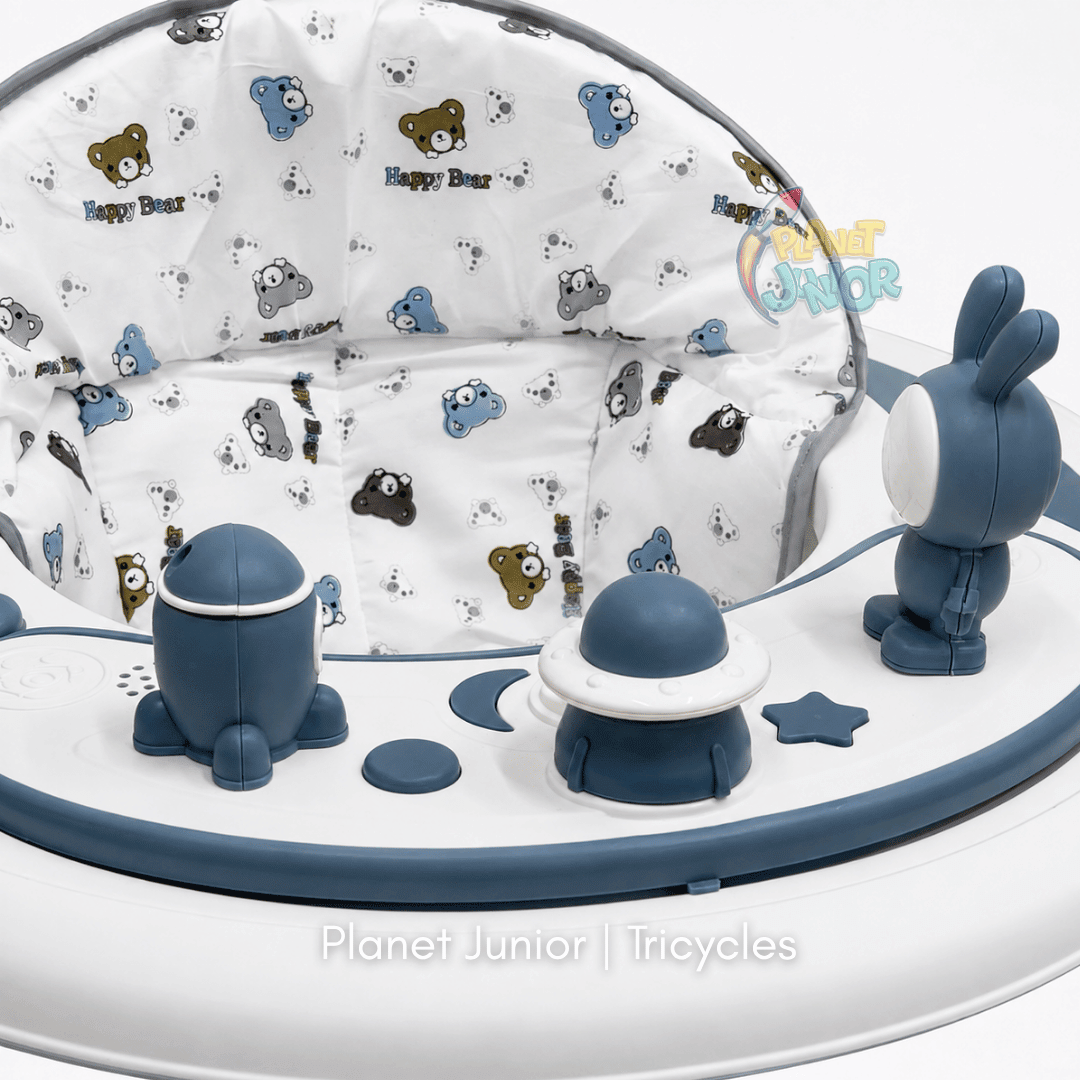 🚀 Premium Space-Themed Baby Walker with Activity Toys