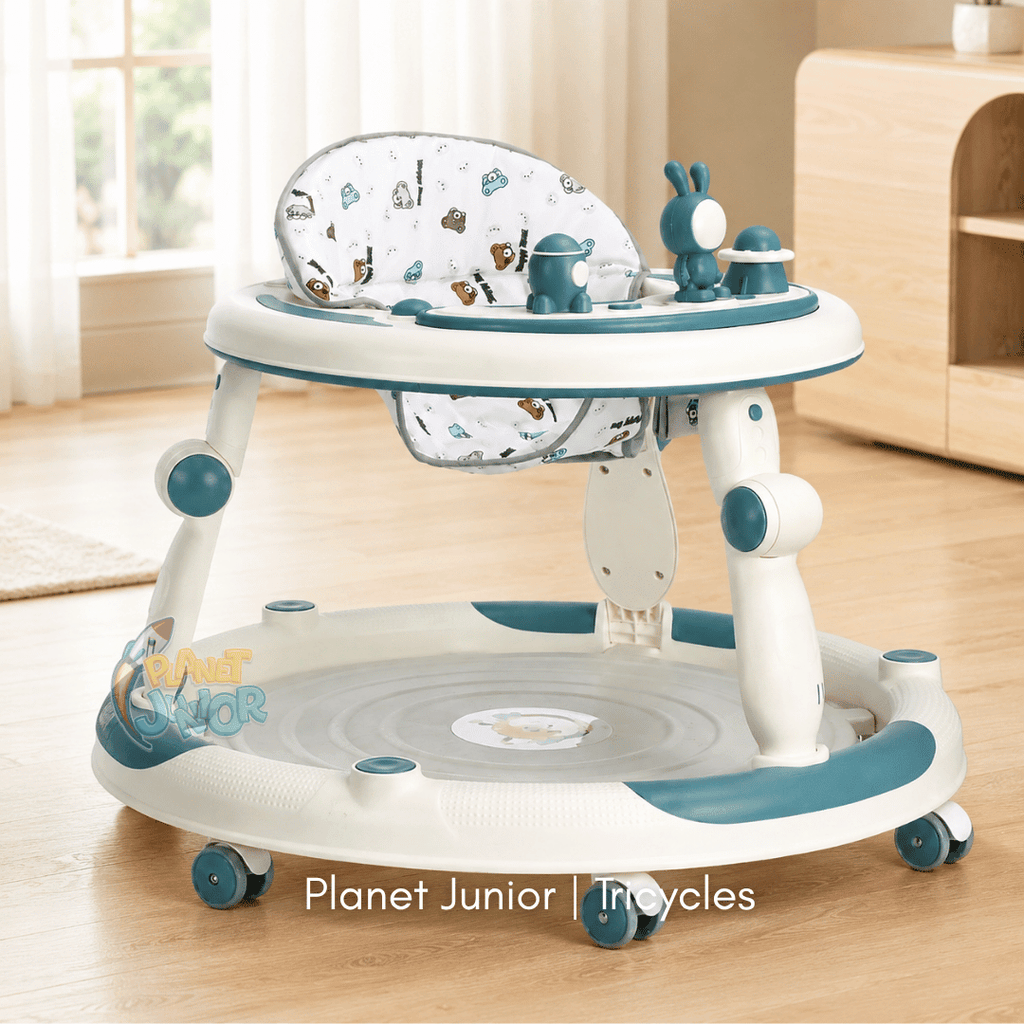 🚀 Premium Space-Themed Baby Walker with Activity Toys