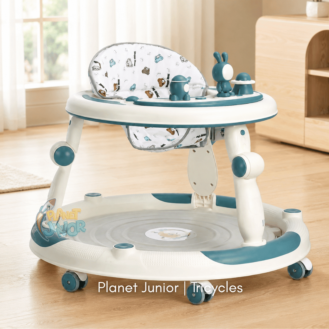 🚀 Premium Space-Themed Baby Walker with Activity Toys
