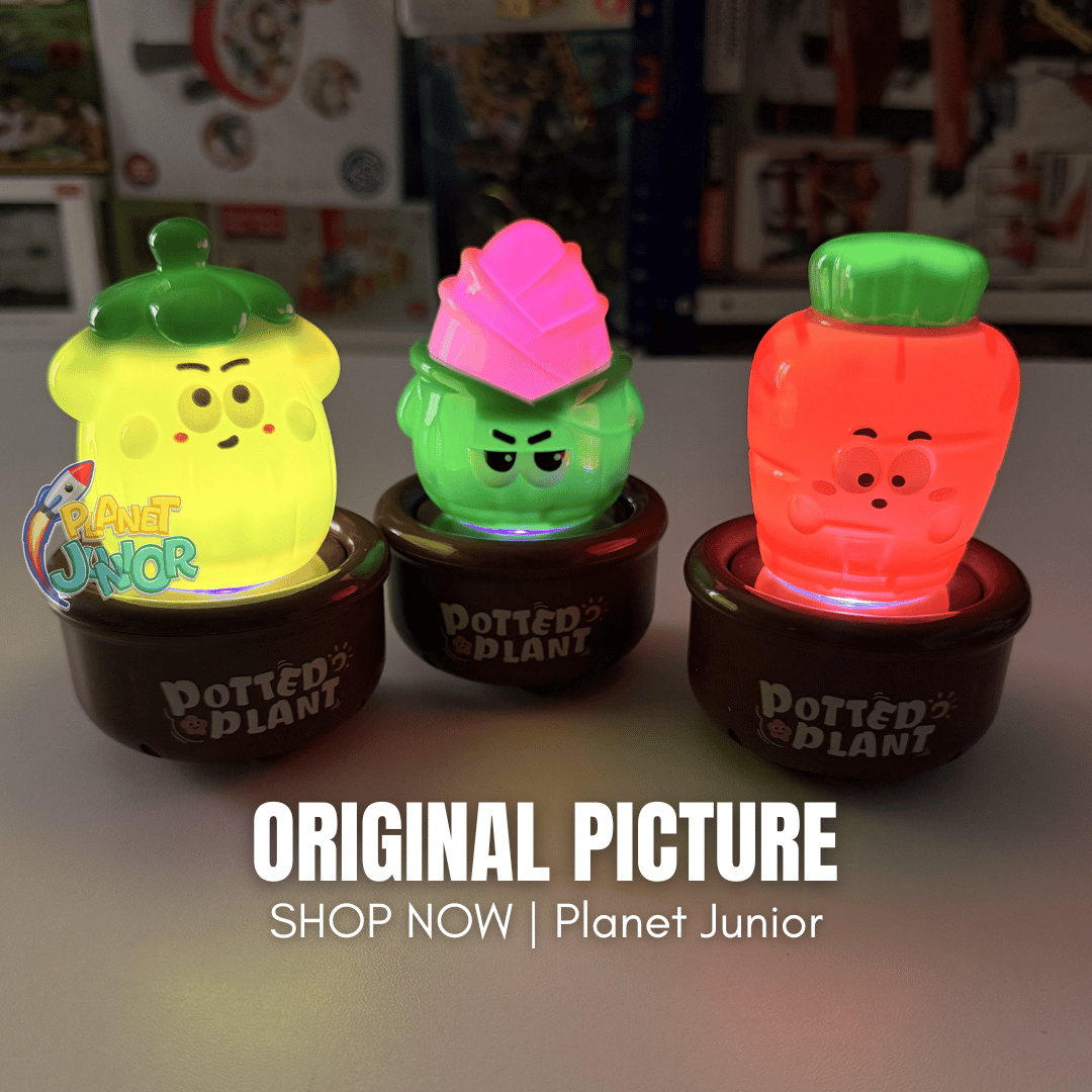 Cute Veggie Press & Go with Light | 1 Pc