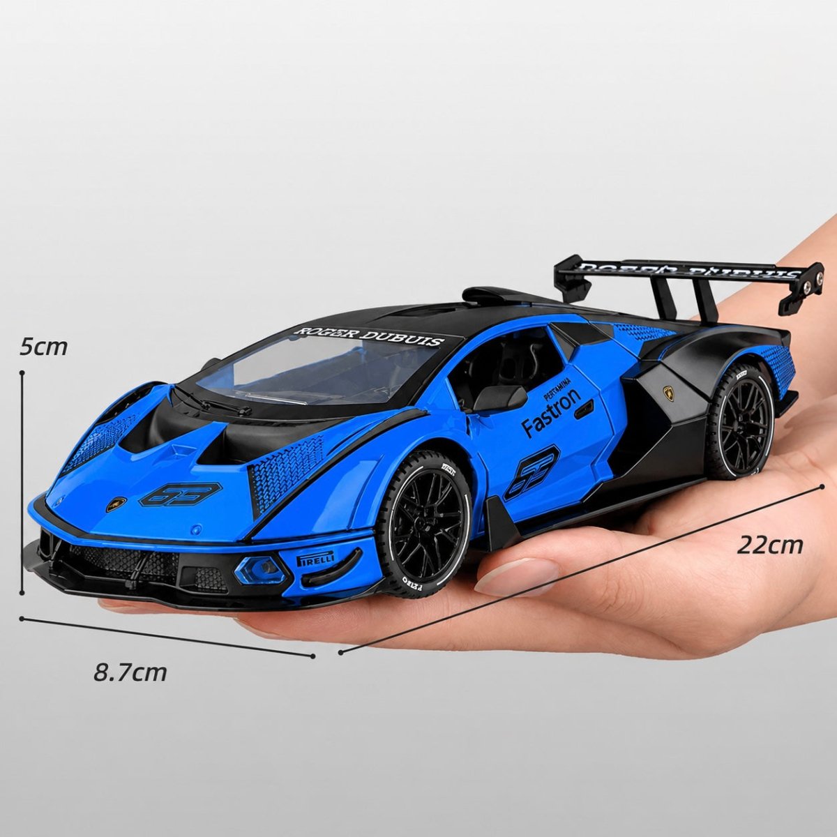 1:24 Lamborghini Essenza SCV12 Racing Supercar Diecast Alloy Model
