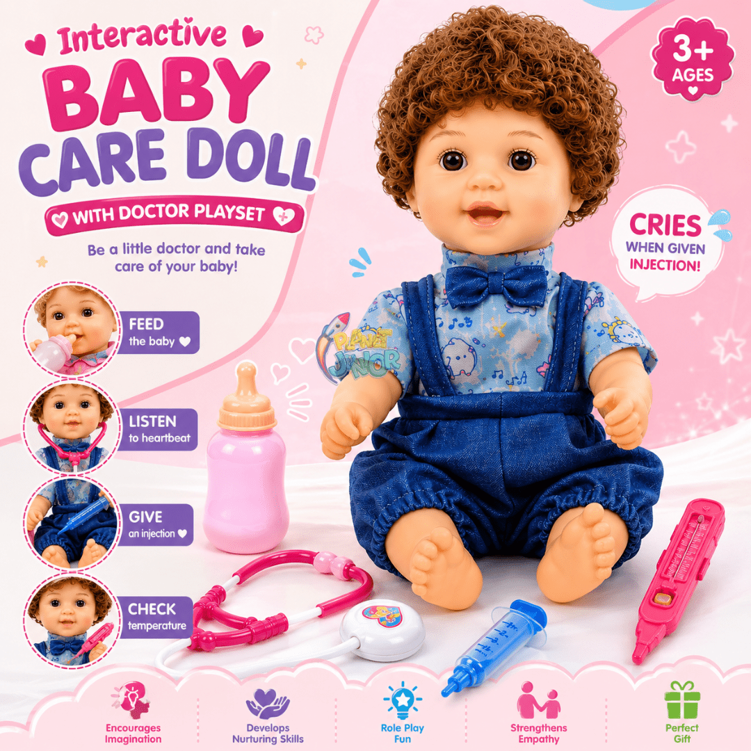 20 inch Interactive Baby Doll with Music & Doctor Playset